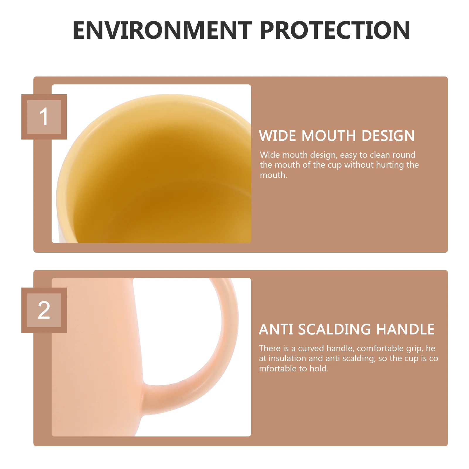 

1Set 450ml Ceramic Mug Covered Practical Milk Coffee Cup with Spoon Creative Juice Cup Comfortable Handle Stable Base