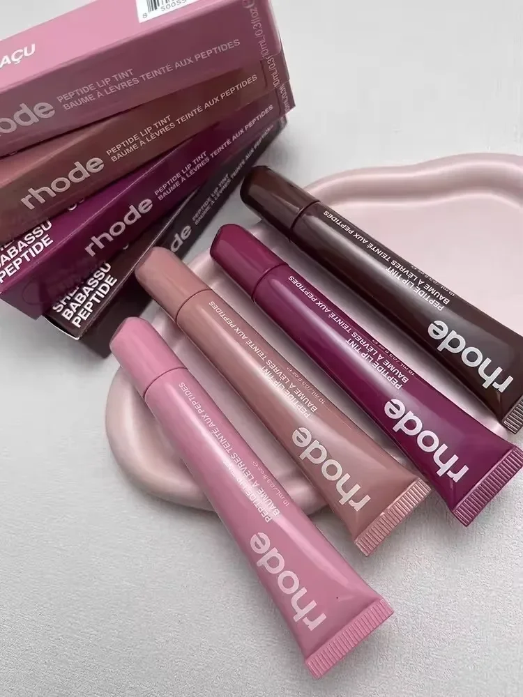 Brillo de labios de maquillaje en 4 colores, lápiz labial hidratante líquido brillante, brillo de labios transparente, lápiz labial tintado de belleza Original