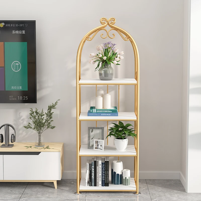 خزائن غرفة المعيشة المعدنية الحرفية رف الكتب عرض خزائن غرفة المعيشة منظم المجوهرات Meuble De Rangement الأثاث العصري #4