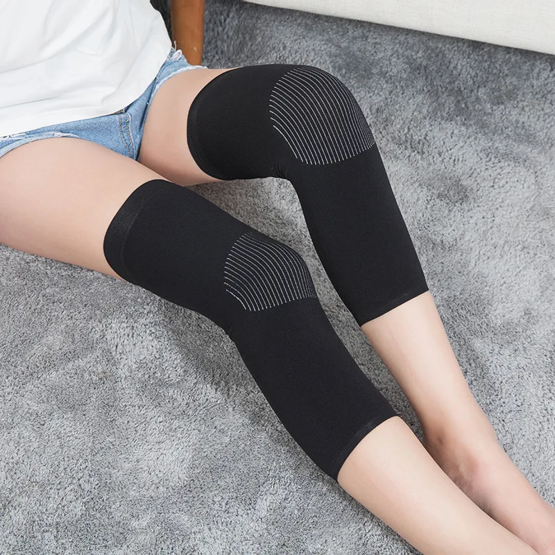 Nylon Knee Pads Thin Air-Conditioned Room Summer Long Style Seamless Warmth For Men And Women Sports Running