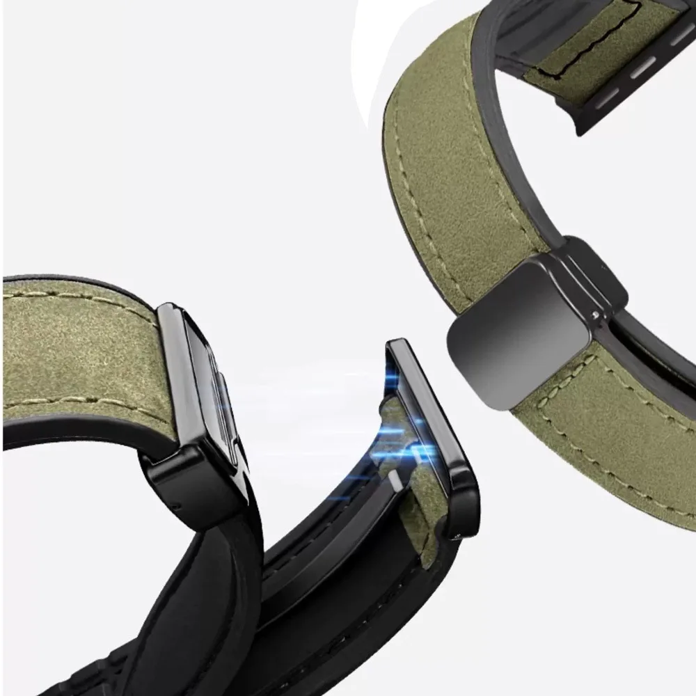 22mm Leather Silicone Wristband Strap For CMF Watch Pro 2 Sport Watchband Magnetic Buckle For CMF Watch Pro2 Accessories Correa