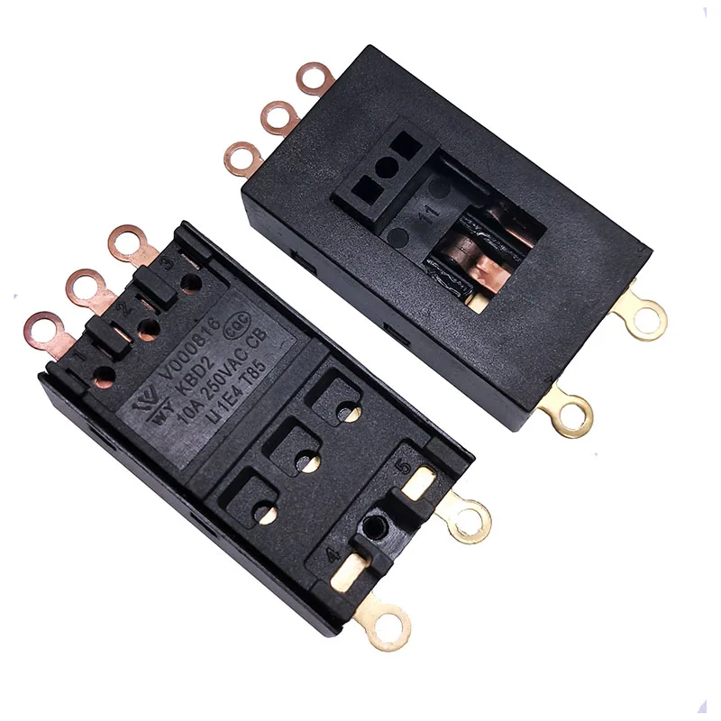 V000816 5pin 4-speed KBD2 hair dryer tube toggle switch Large and small wind push sliding switch 10A250V T85