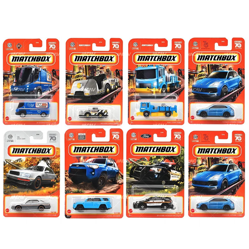 2023 Matchbox Car 70 Years Diecast 1/64 Vehicles City Hero Model Bentley Cadillac Porsche Kid Toy for Boy Children Birthday Gift