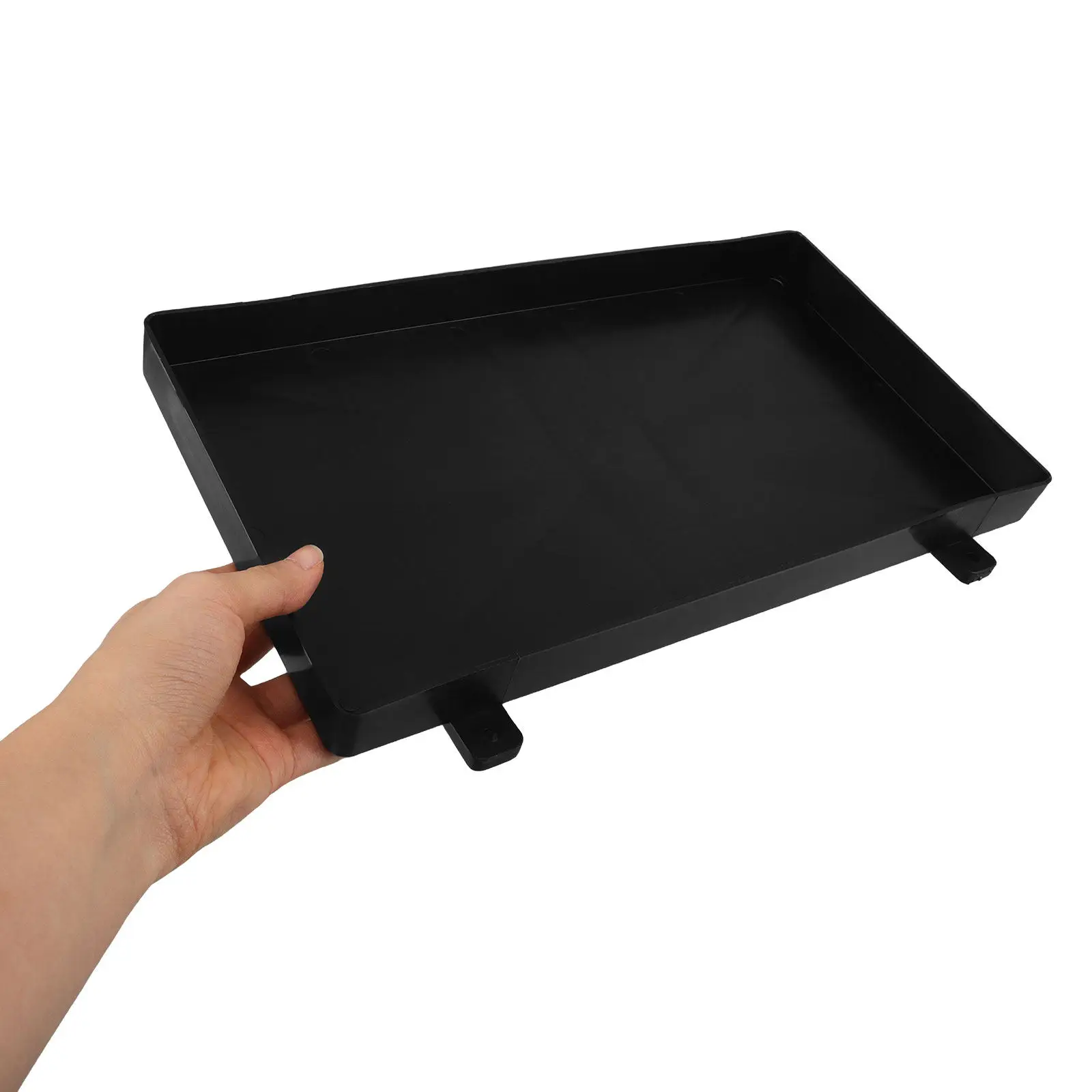 

Черный маленький универсальный автомобильный держатель для аккумулятора, сверхпрочный пластиковый кронштейн для крепления аккумулятора в автомобиле, лодке, на прицепе, в автодоме