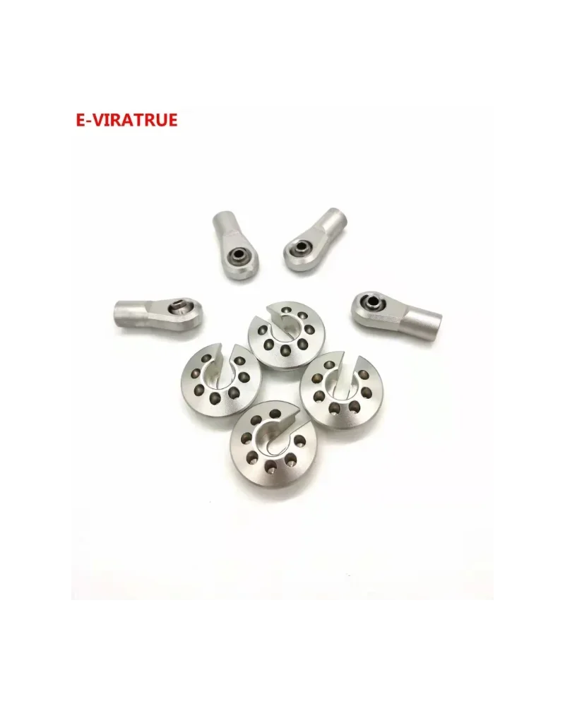 

E-VIRATRUE Axial SCX6 1/6 CNC 7075 Aluminum Shock Ends&Spring Cups