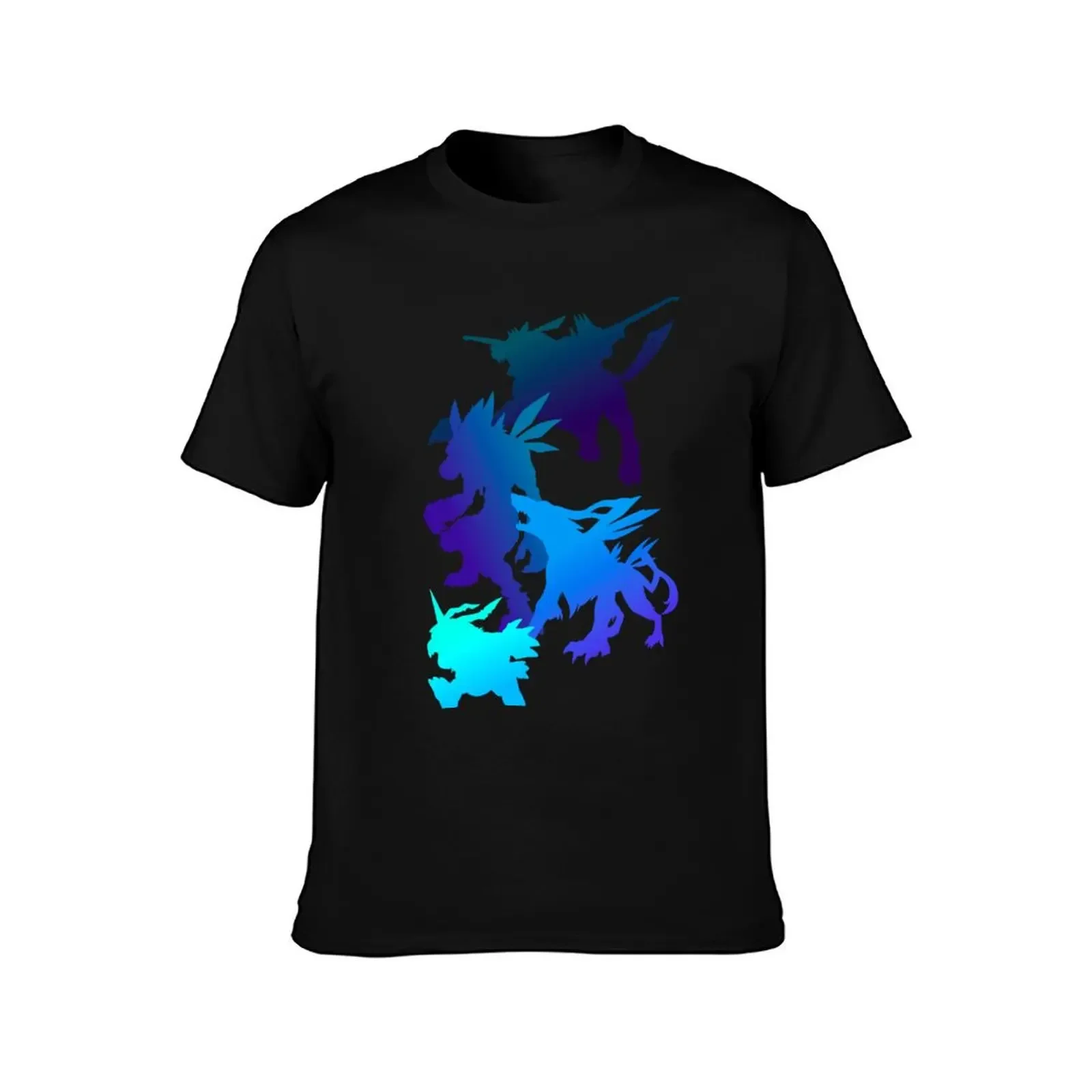 Gabumon Digimon Evolution Silhouette T-Shirt rapper graphic tees Clothing cotton man t-shirts mens graphic t-shirts big and tall