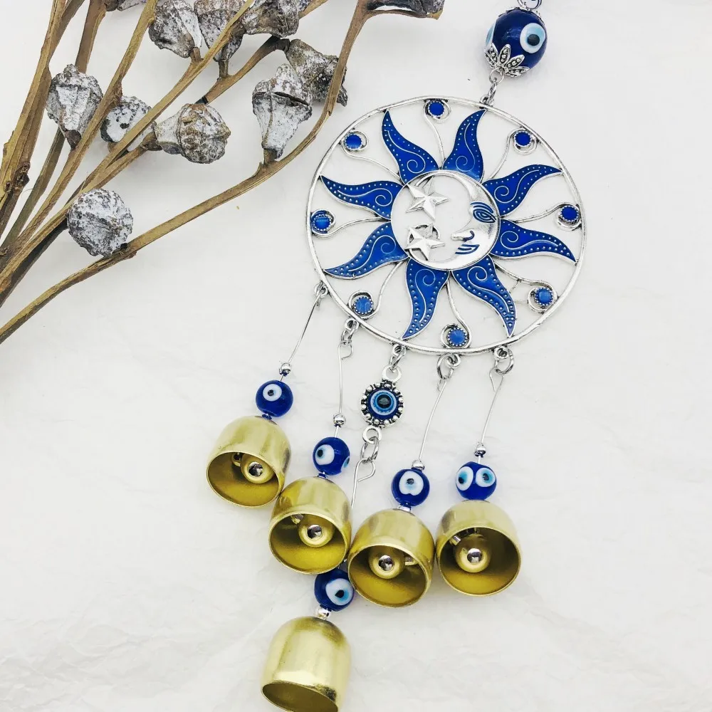 Evil Eyes Windchime Wind Bells Handcraft Pendant Home Garden Hanging Decoration Garden Home Decorations Ornament Blessing