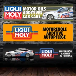 60X240cm Banner Liqui Molys Flag Polyester Printed Garage Wall Art Outdoor Decorations Tapestry With Brass Grommets