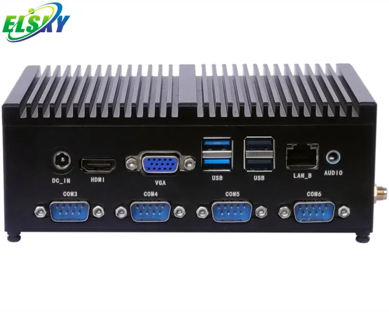 ELSKY i9 mini pc  M818 with CPU Skylake 7th gen core i7-7500U Dual LAN ports 8111F Gigabit DC 12V/24V DDR4 4G/8G RAM