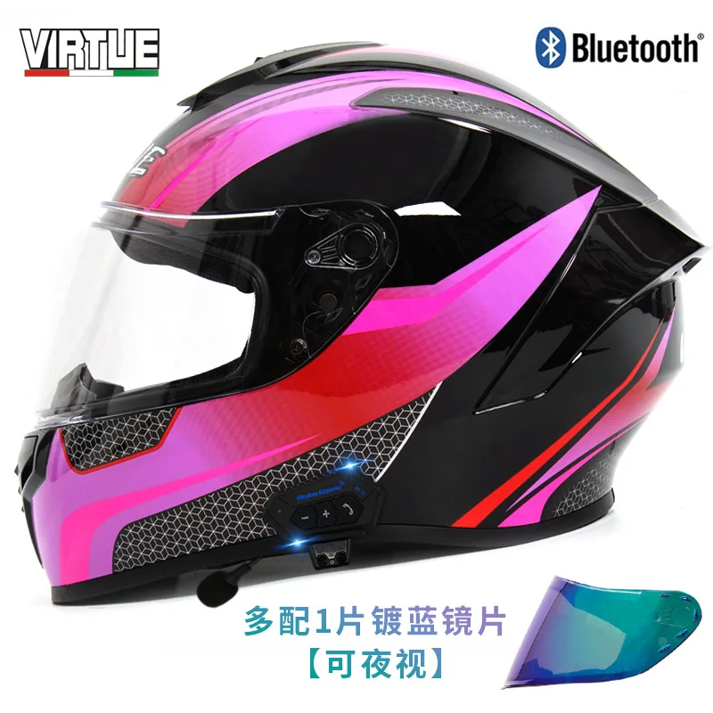 

Electric Motorcycle All-season Universal Bluetooth DOT Full Helmet Motorcycle Safety Helmet for Men and Women