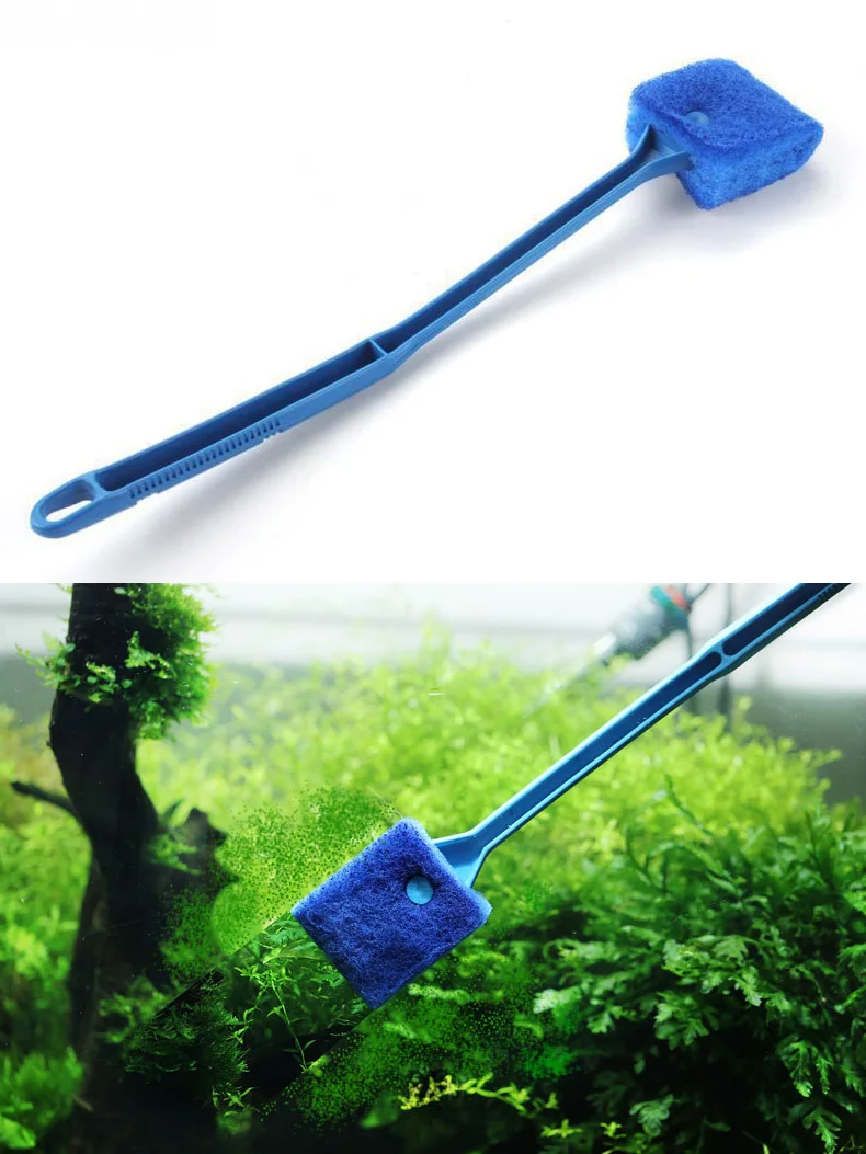 Aquarium Cleaner Fish Tank Glass Cleaning Brush Nettoyage Aquarium Fishing Aquatic Grass Clip Algae Scraping Tool Accessories