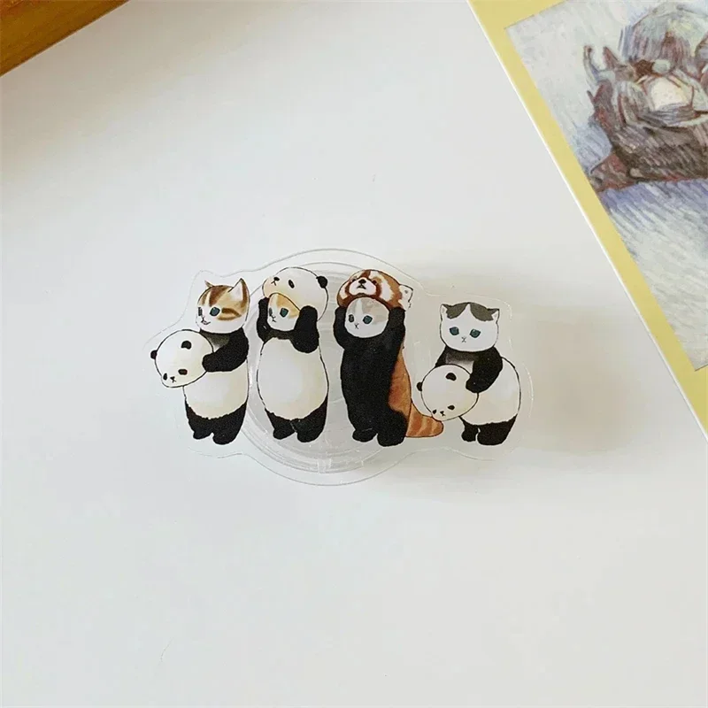 Y2K لطيف القط الباندا حامل هاتف أكريليك Griptok دعم آيفون 17 سامسونج الكورية هريرة قبضة توك للطي فنجر حامل المقبس #1