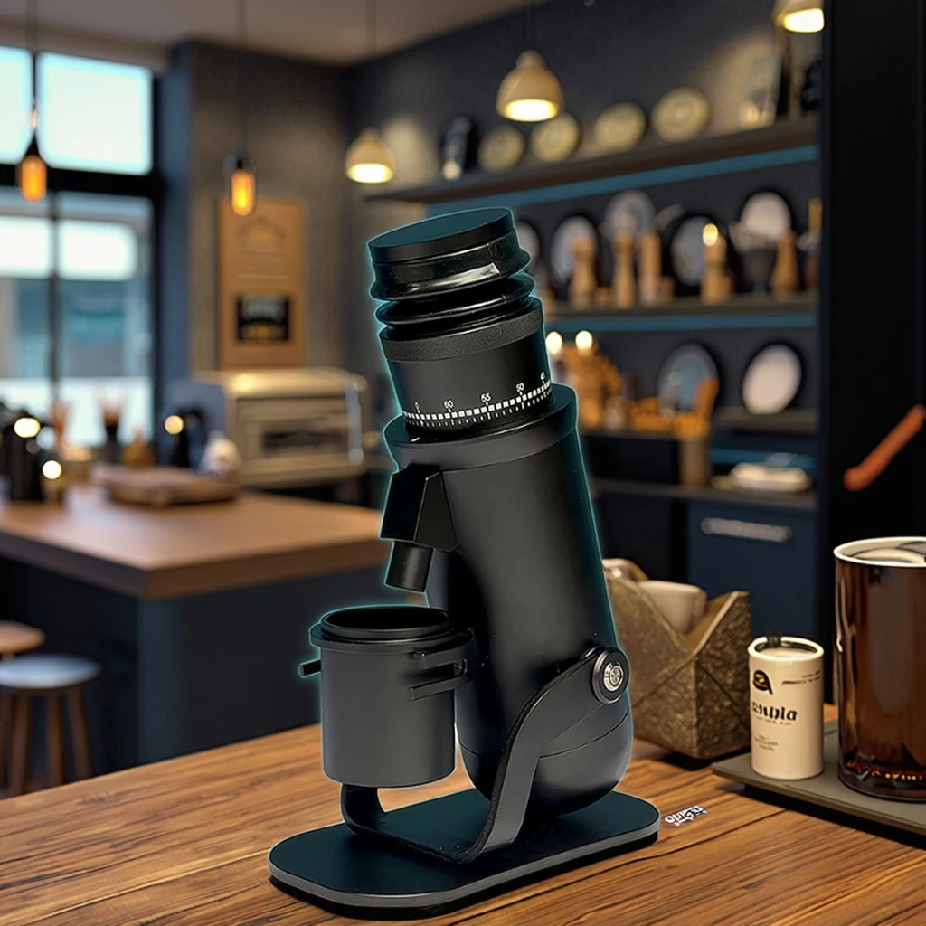 Macinacaffè elettrico professionale con lama in acciaio inossidabile portatile, macinacaffè a dose singola, automatico per uso domestico