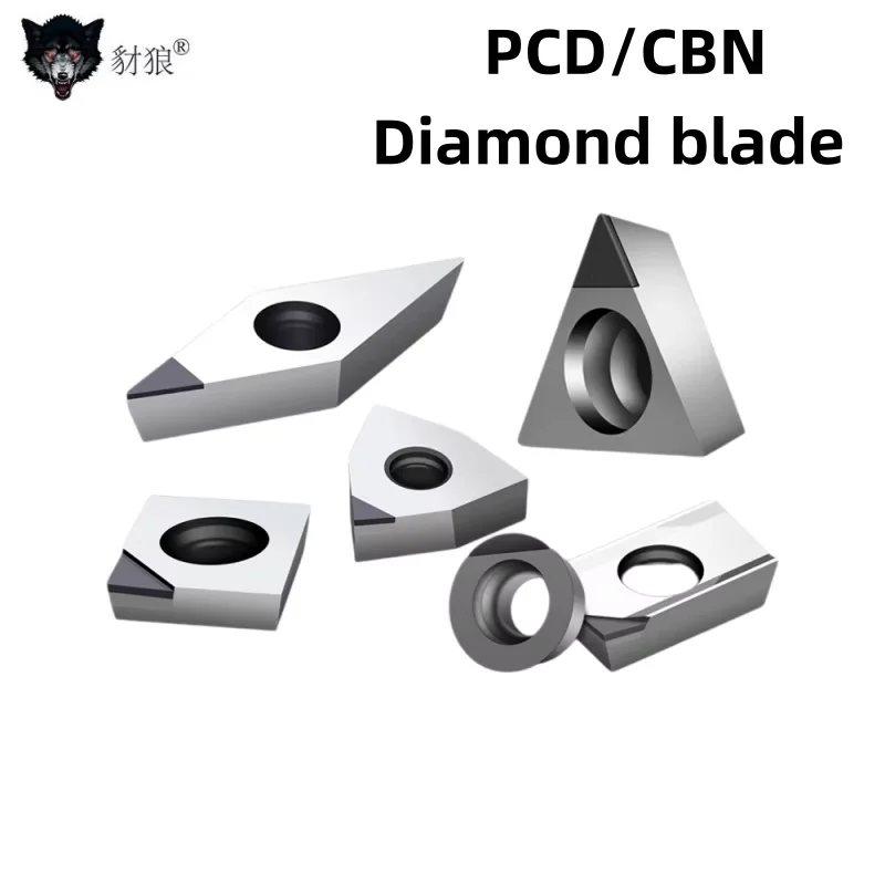 

PCD вставки Поликристаллический алмазный режущий инструмент Токарная обработка с ЧПУ Vnmg CCMT VCGT Алюминий Медь Дерево