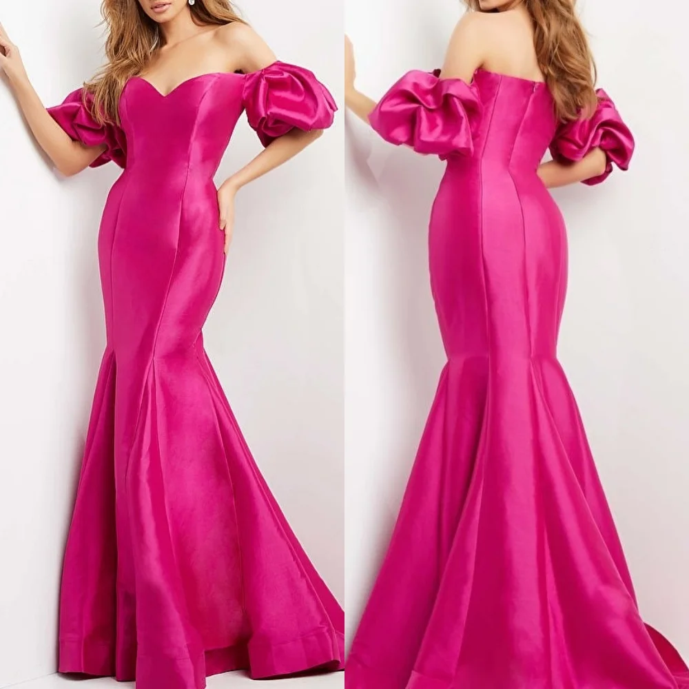 

Customized High Quality Formal Evening Dress Temperament Off-the-shoulder Mermaid Long Dresses Bespoke Occasion Party Gown