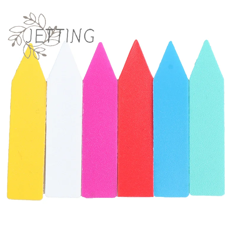 Hot 100pc Garden Plant Tag Label PVC Waterproof Hanging Tagging Nursery Pot Marker Flower Plants Garden 5*1cm Ornaments