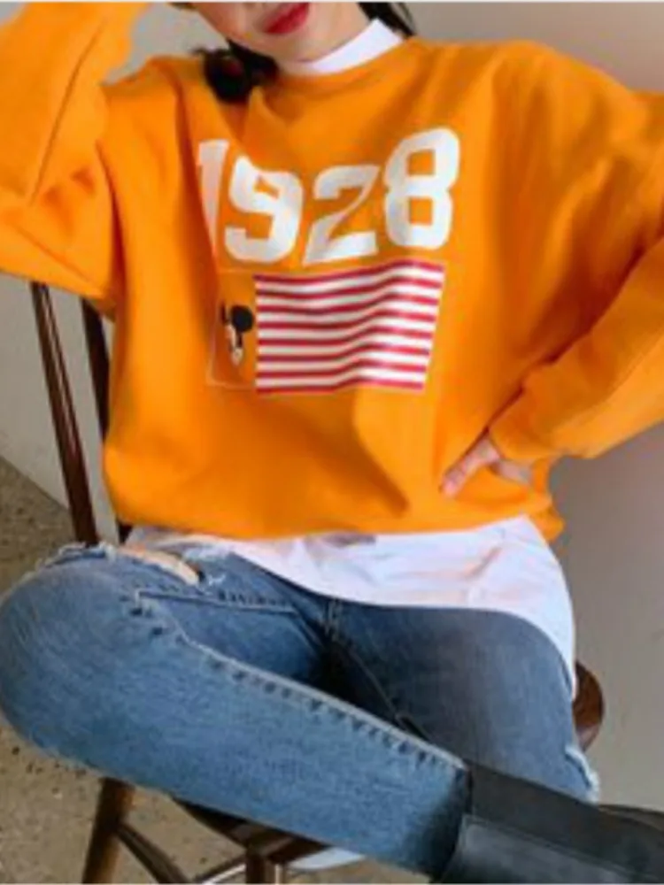 

Женская толстовка с капюшоном на подкладке с цифровым мультяшным принтом, весна-осень-зима, обычная посадка, эксклюзивная онлайн-толстовка Faion Commute Sle