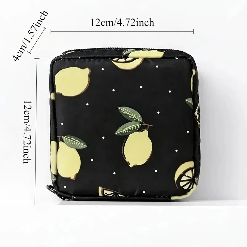 1PC Cartoon Pattern Tampon Storage Bag Portable Waterproof Large Capacity Cosmetic Bag Tampon Storage Bag