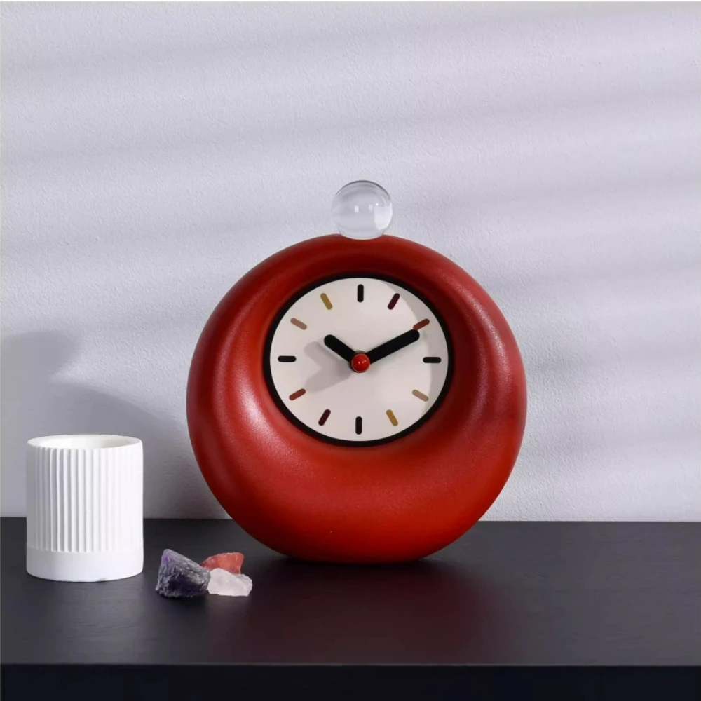 

Desktop Creative Small Clock Ornaments High Sense High Color Value Home Atmosphere Decoration Fun Gift