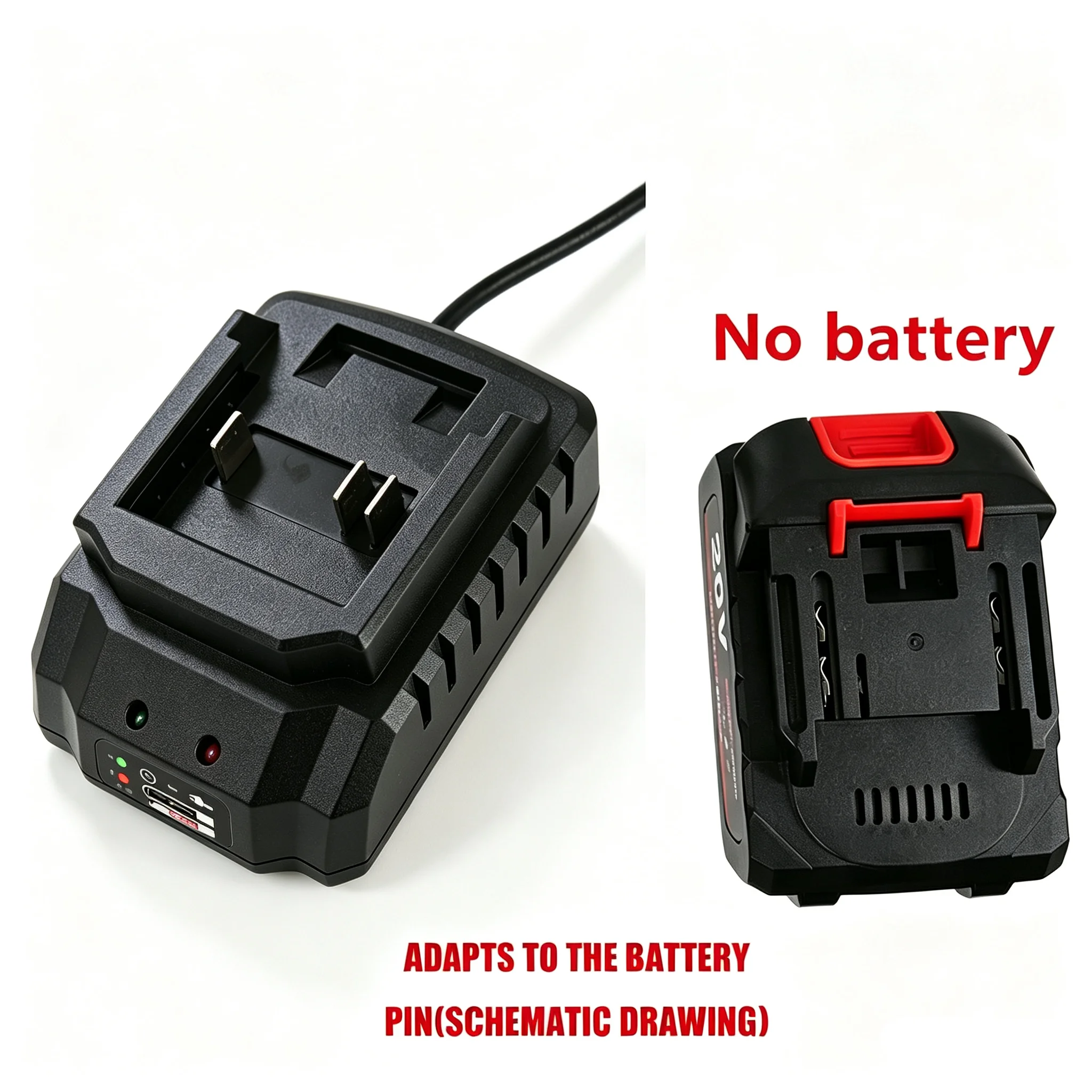 NEW Compatible for Makita pin charger 18V 21V electric drill electric wrench Angle grinder charger electric tool battery charger
