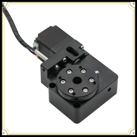 Motorized Indexing Rotary Table Nema28 Stepper Motor Electric Optical Rotation Stage Optional All-in-one Integrated Driver