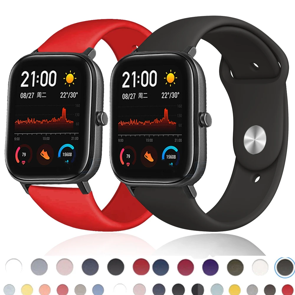 

Ремешок для часов Amazfit GTS 3/2/GTS2 Mini/GTR 42 мм/47 мм 20 мм 22 мм