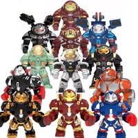 Marvel Superhero Assembly Toy, Avengers Anime Character Anti Hulk Armor Mini Block Children's Companion Toy Gift