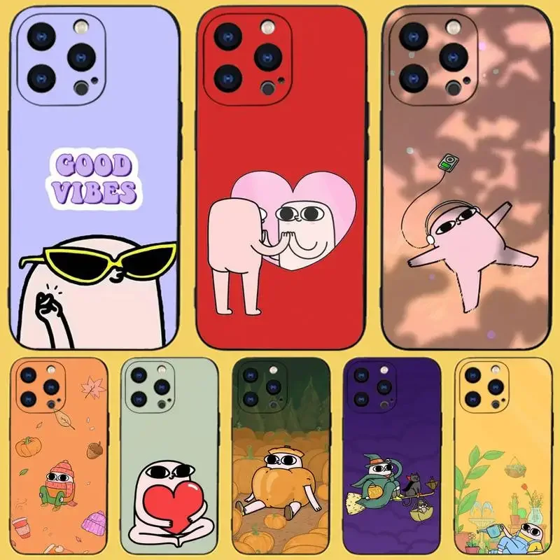 Funny K-Ketnipz Phone Case For iPhone 15,14,13,12,11 Plus,Pro,Max,XR,XS,X,7,8 Plus,SE,Mini Black Silicone Soft