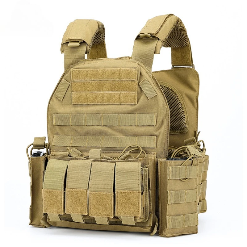 

Nylon Tactical Vest Body Armor Hunting Carrier Airsoft Accessories Men Combat MOLLE Camo Military Army Vest Outdoor CS Hunting