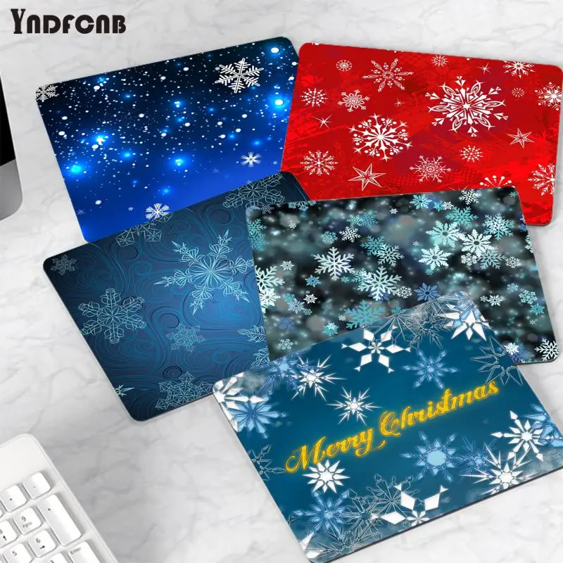 

christmas snowflakes Mousepad 25x29cm Small Gaming Gamer Desk Mat Keyboard Pad Decoration Mause Pad Office Desk Accessories