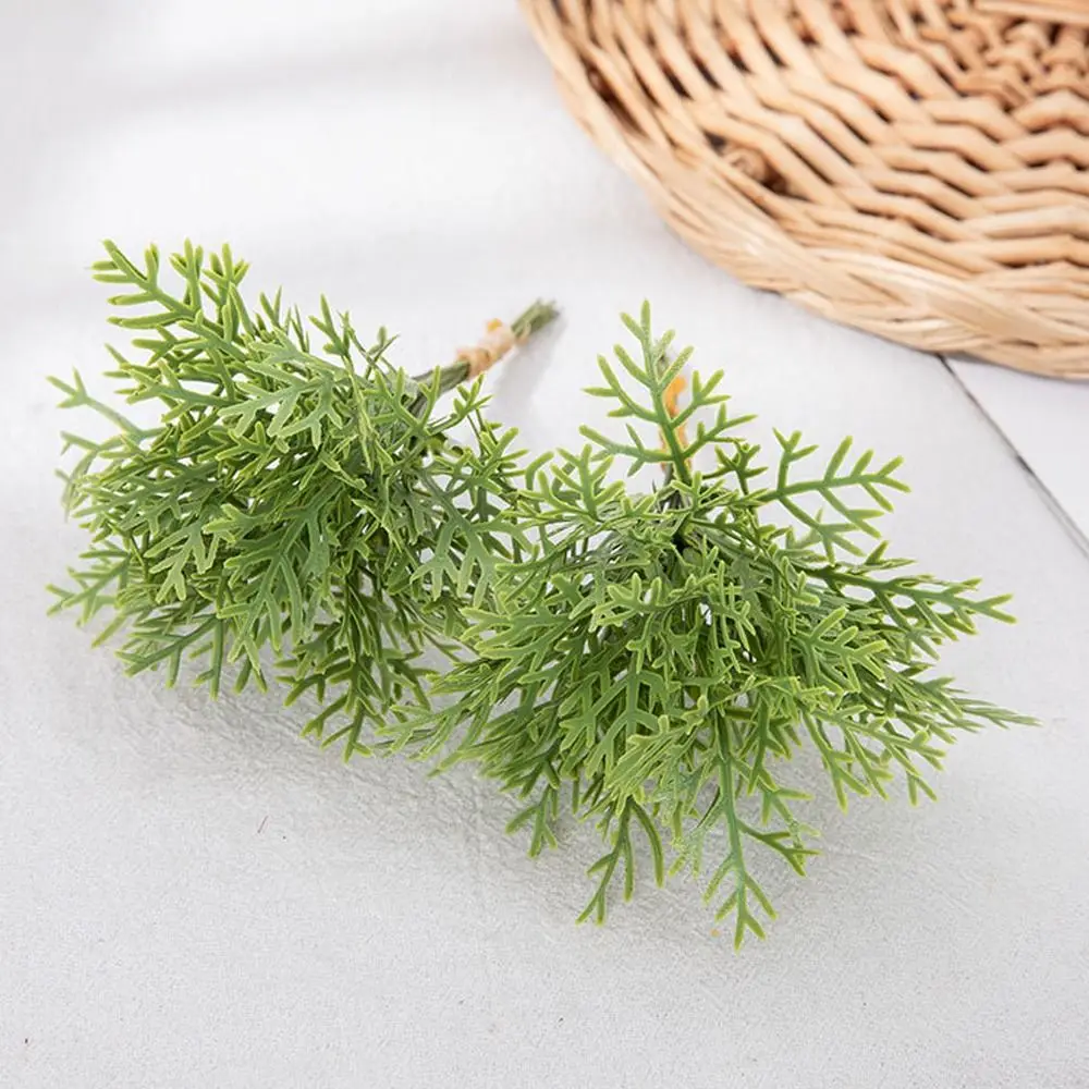 12PCS Real Touch Chicken Bone Leaves Bouquet Delicate Realistic Mini Artificial Flowers Plastic Fake Plants