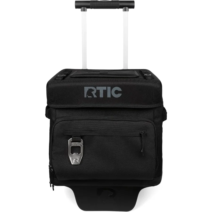 

40 Can Everyday Wheeled Cooler Soft Sided Insulated Portable Rolling Collapsible Cooler Bag with Wheels and Handle for Outdoor