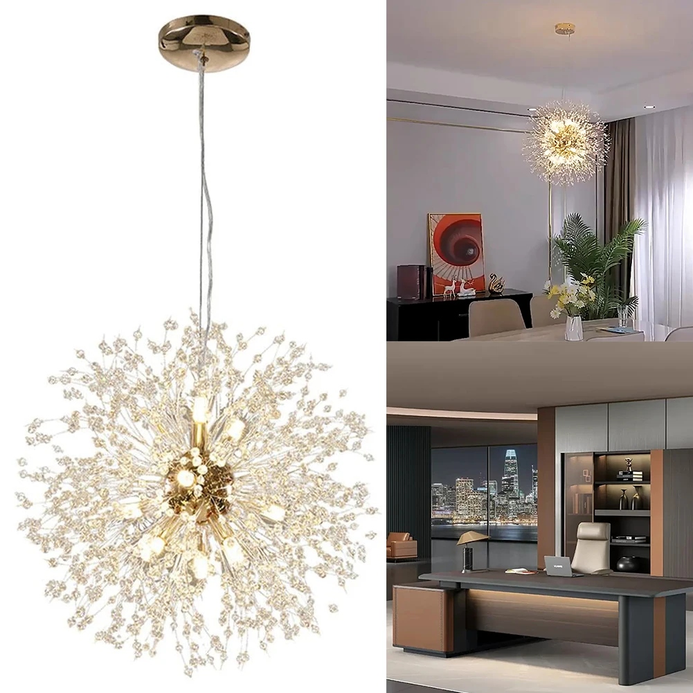 

Modern Firefly Pendant Light 8 Bulbs Modern Dimmable Dandelion Chandelier Dandelion Chandelier Lighting for Living Room Bedroom