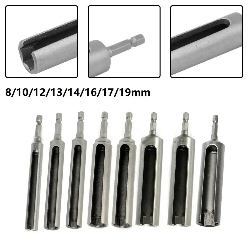 Imagem -05 - Porca Driver Polegada de Mudança Rápida Hex Haste Entalhada Broca Chave de Soquete Ferramenta 120 mm Comprimento Porca Driver Soquete Ferramenta 819 mm