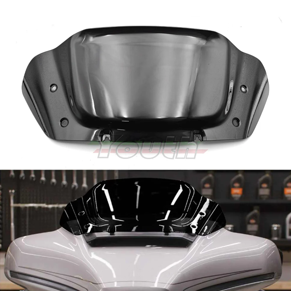 

Motorcycle 10" Windshield Windscreen Wind Splitter For Harley CVO Street Glide FLHXSE 2023-2024 Street Glide FLHX 2024-up