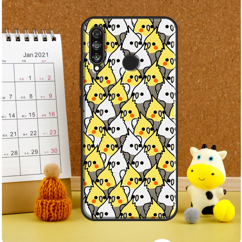 Parrot Birds Cockatiel Case For Huawei P30 Pro P20 P40 Lite Nova 11i 8i 3i 11 9 10 SE 5T Y60 Y70 Y90 Y61 Y91 Cover