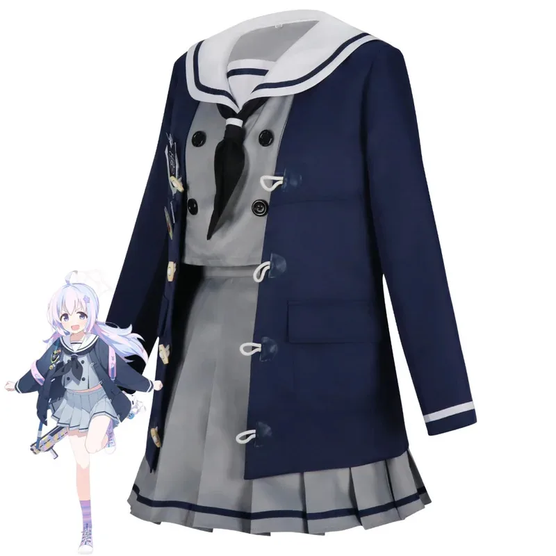 Game Blue Archive Uzawa Reisa Cosplay Costume The Animation Japan and South Korea JK School Uniform Coat Wig Woman Kawaii Suit