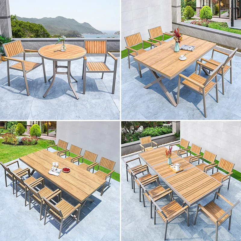 For Single Table and Chair Rattan Chair Teslin Table and Chair Outdoor Waterproof and Sun Protection Nordic Single Table