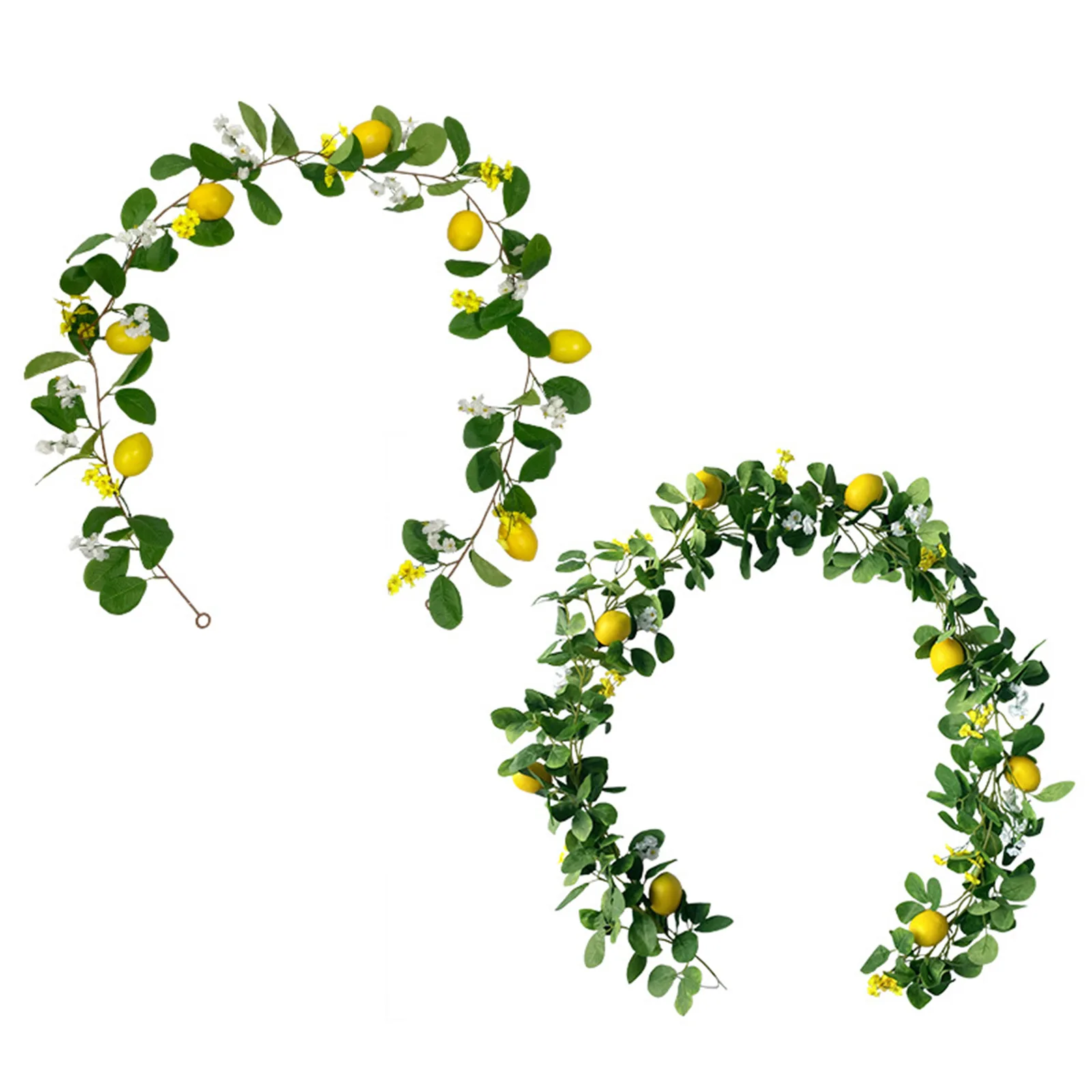 Artificial Lemon Garland With Eucalyptus Leaves And Lemons Simulation Lemon Vine Garland Wreath For Party Table Wedding Decor