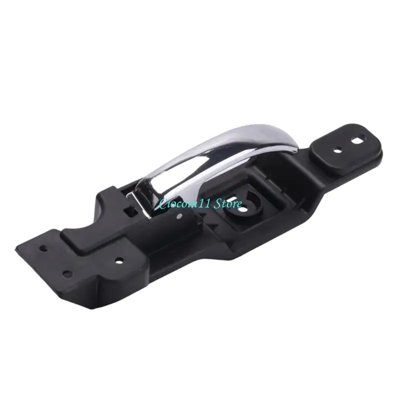 Y1UB Interior Door Handle Repair Assembly with Integrated Pull Lever, Shaped Mounting Base, and Multiple Mounting Openings