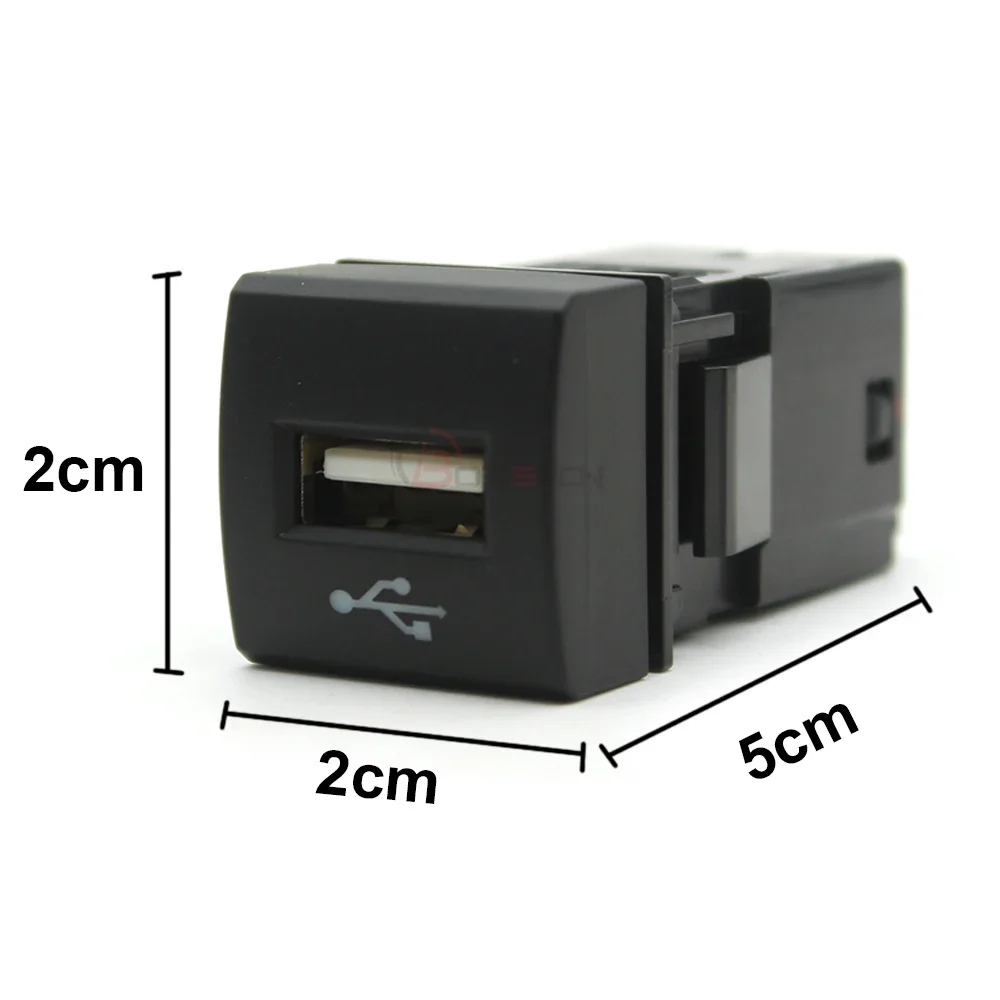 Car USB Input Adapter Audio Radio u-disk flash Socket Interface Connector Cable For Toyota Prado Rav4 Camry Corolla 18-22
