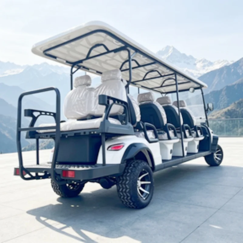 Golf Cart 60V Off-Road Club Electric Golf Cart Suitable For Shooting Range Hunting 14 Inch Tire Seat With Headrest Bumper