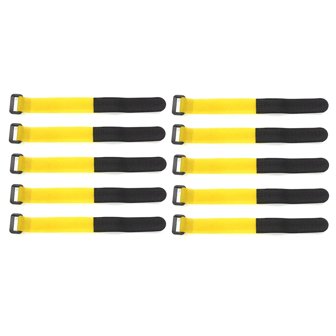 10PCS 25cm Lipo Battery Tie Cable Antiskid Tie Down Strap Colors for RC Helicopter Quadcopter RC Crawler Car,Yellow