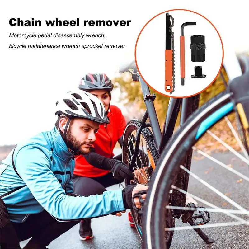 Freewheel Removal Tool Aluminum Alloy Bikes Cassette Removal Tool Bikes Pedal Removal Tool Efficient Bicycles Pedal Wrench Bikes