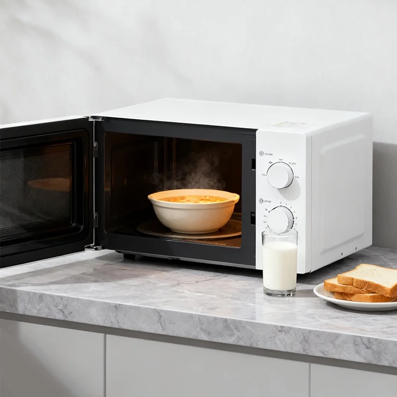 Cross-border European Standard Electric Microwave Oven 1100W Mechanical Control Household Use Visible Heating