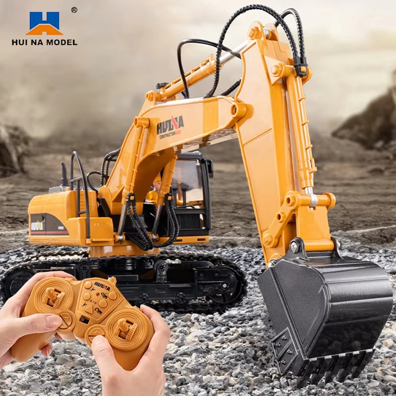 

HUINA 1535 Радиоуправляемый экскаватор 2,4G 1/14 15CH Большой сплав Радиоуправляемые автомобили Грузовики Радиоуправляемый экскаватор Игрушки для детей Строительная инженерная машина Подарок
