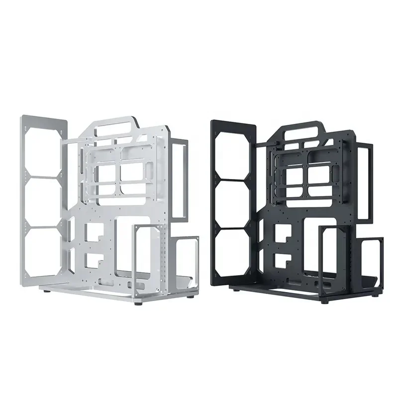 Computer Case Aviation Aluminum Metal Simple Portable Open Ococoo Pc Water Cooled Rack Can Be With  ATX Motherboard