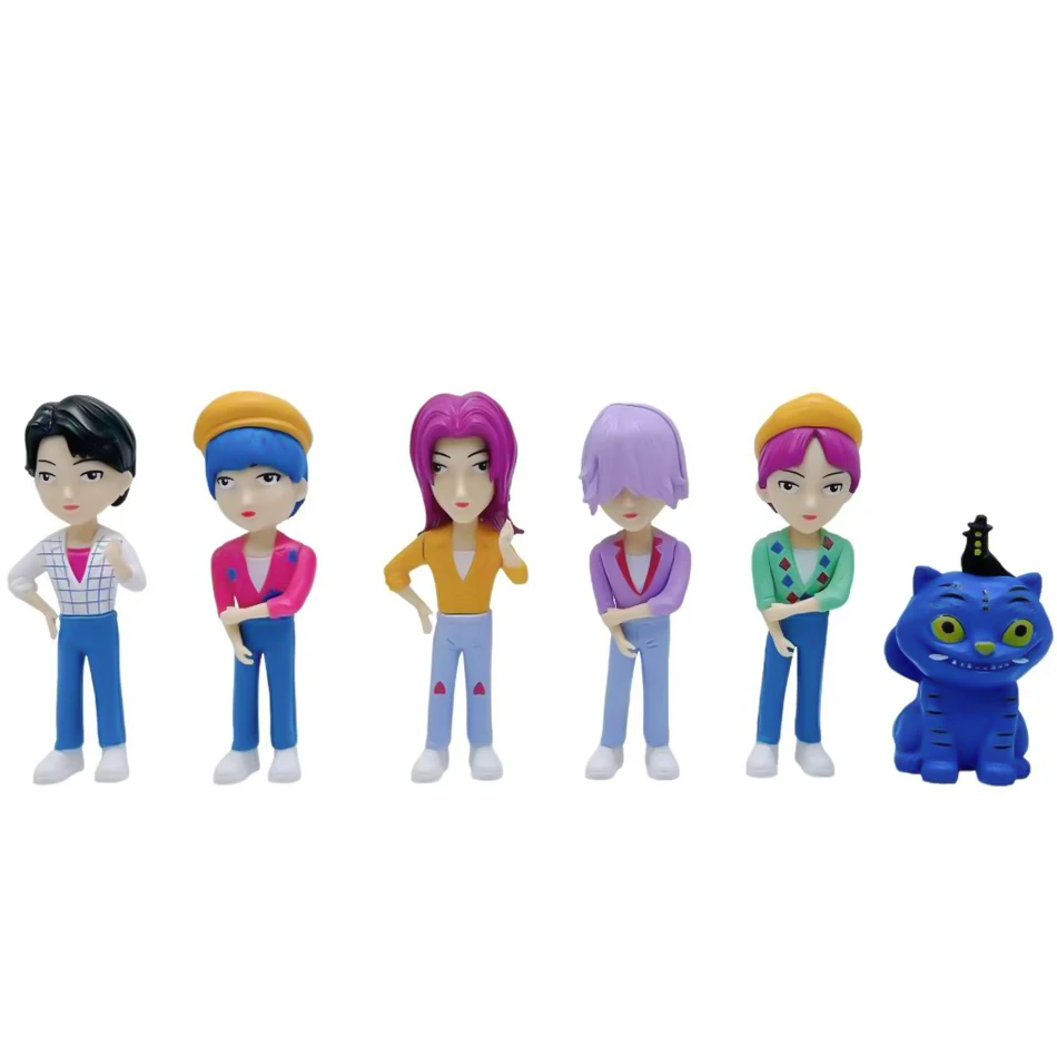 شخصية أنيمي Kpops شيطان الصيادين رومي زوي ميرا أنيمي بولي فينيل كلوريد مجموعة شخصيات الحلي المكتبية هدية للأطفال #3