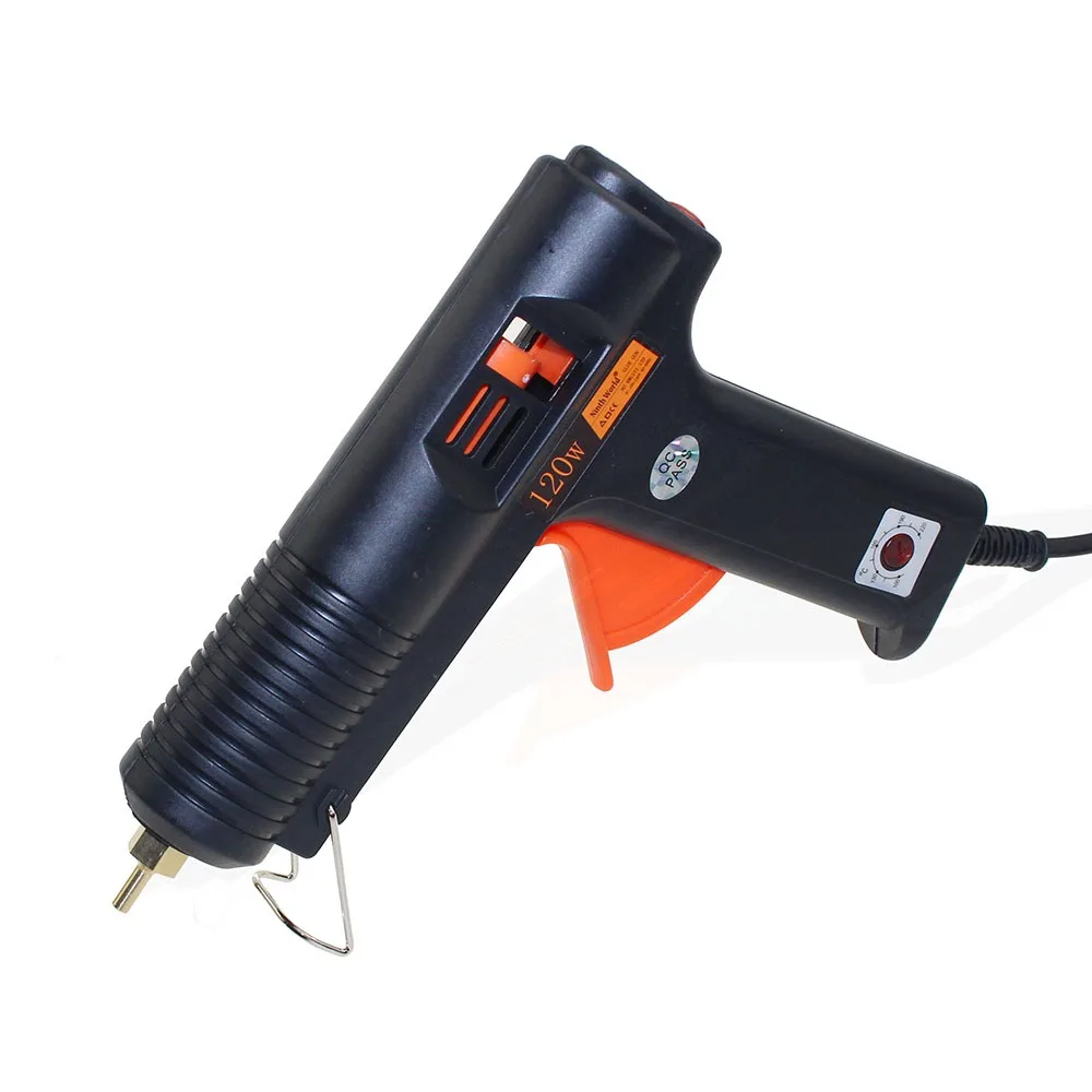 120W 11mm Adhesive Thermo Hot Melt Glue Gun Handy Heater Temperature Control Industrial Thermo Gluegun Repair With Glue Stick