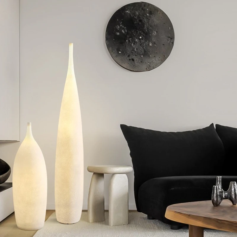 

Nordic designer light luxury vase high-end villa hotel living room art atmosphere outdoor floor lamp